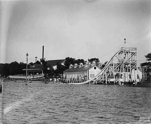 The Slide at Wildwood Park at White Bear Lake c. 1905